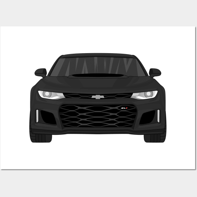 CAMARO BLACK Wall Art by VENZ0LIC